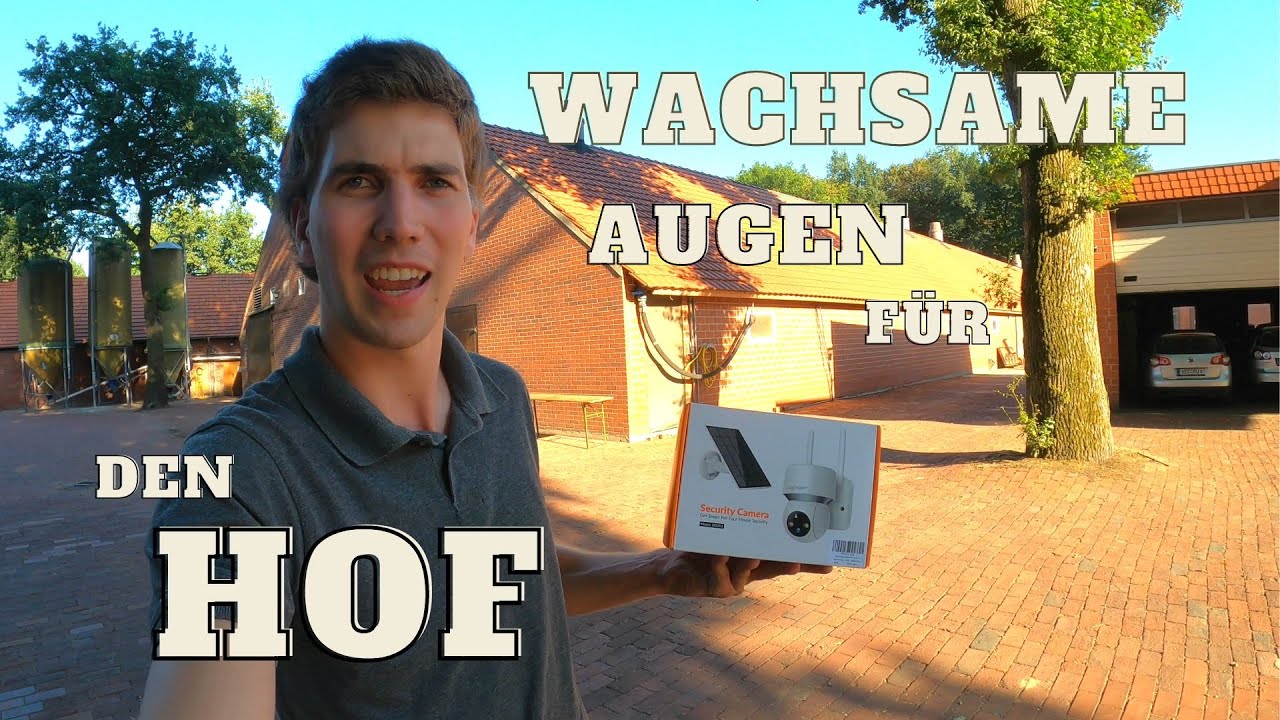 Der Hof bekommt ein wachsames Auge / K&F Concept / Überwachungskamera mit Solarpanele