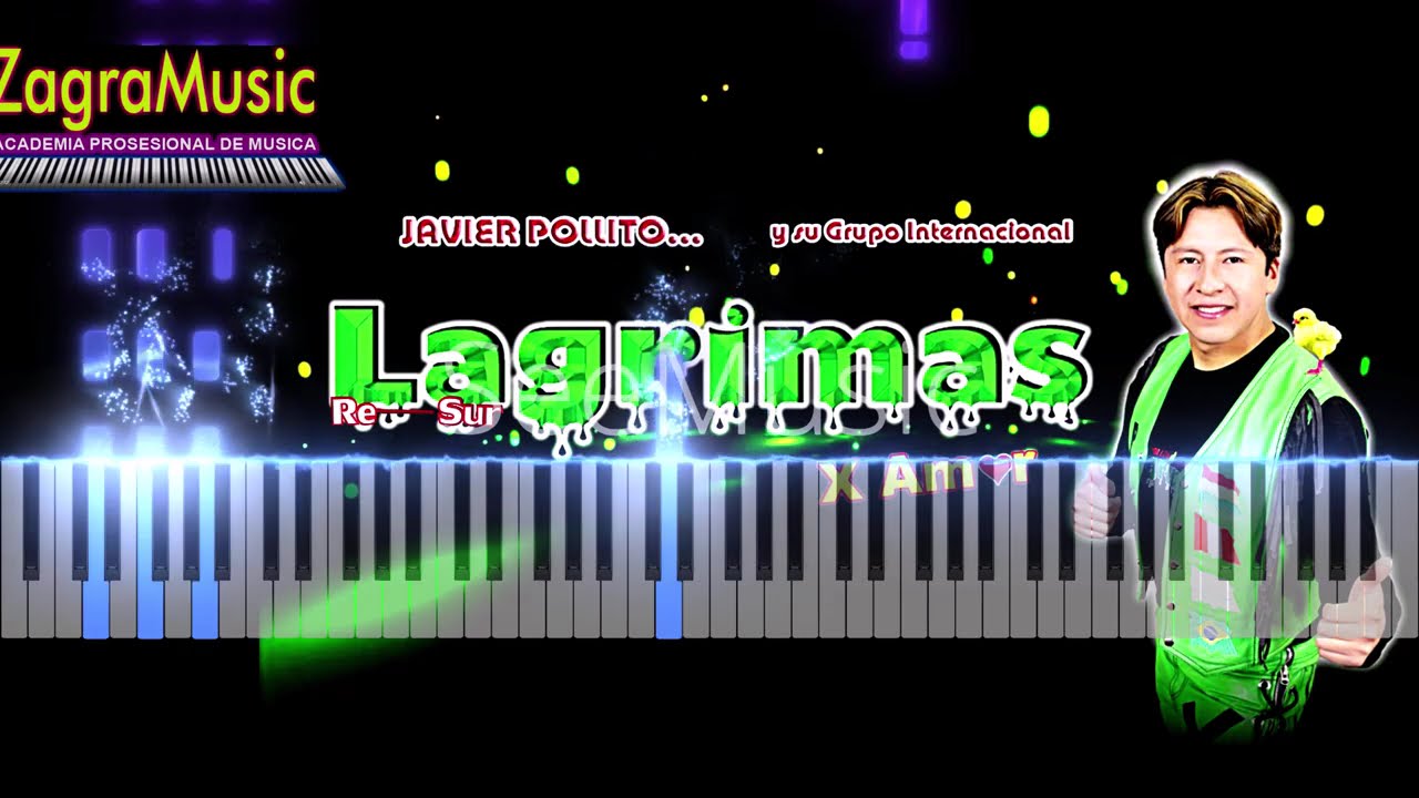 POLLITO - LAGRIMAS X AMOR - MIX 1 - TUTORIAL TECLADO -