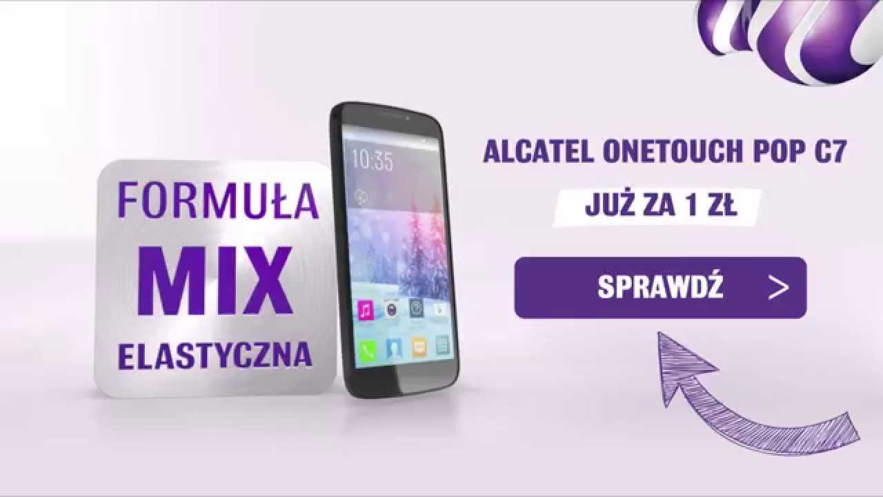 Alcatel onetouch Pop C7 za 1 zł w Play MIX