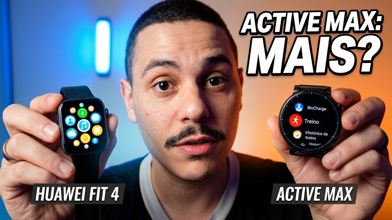 Huawei Fit 4 ou Amazfit Active Max? Diferenças, vantagens e desvantagens