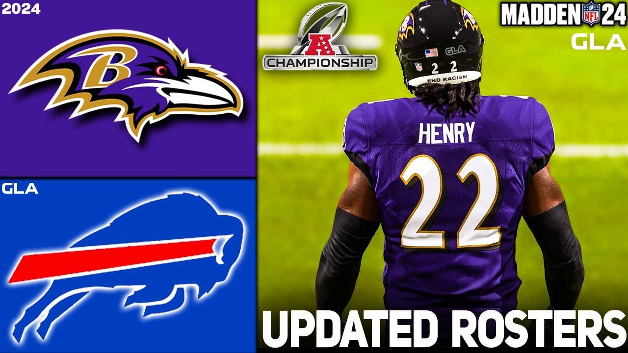 Ravens vs. Bills | AFC Championship | 2024 - 2025 Updated Rosters | Madden 24 PS5 Simulation