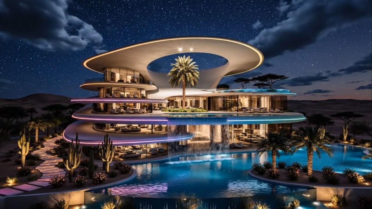 Inside a Desert Mansion Like No Other | A Zaha Hadid Inspired AI Architecture Journey