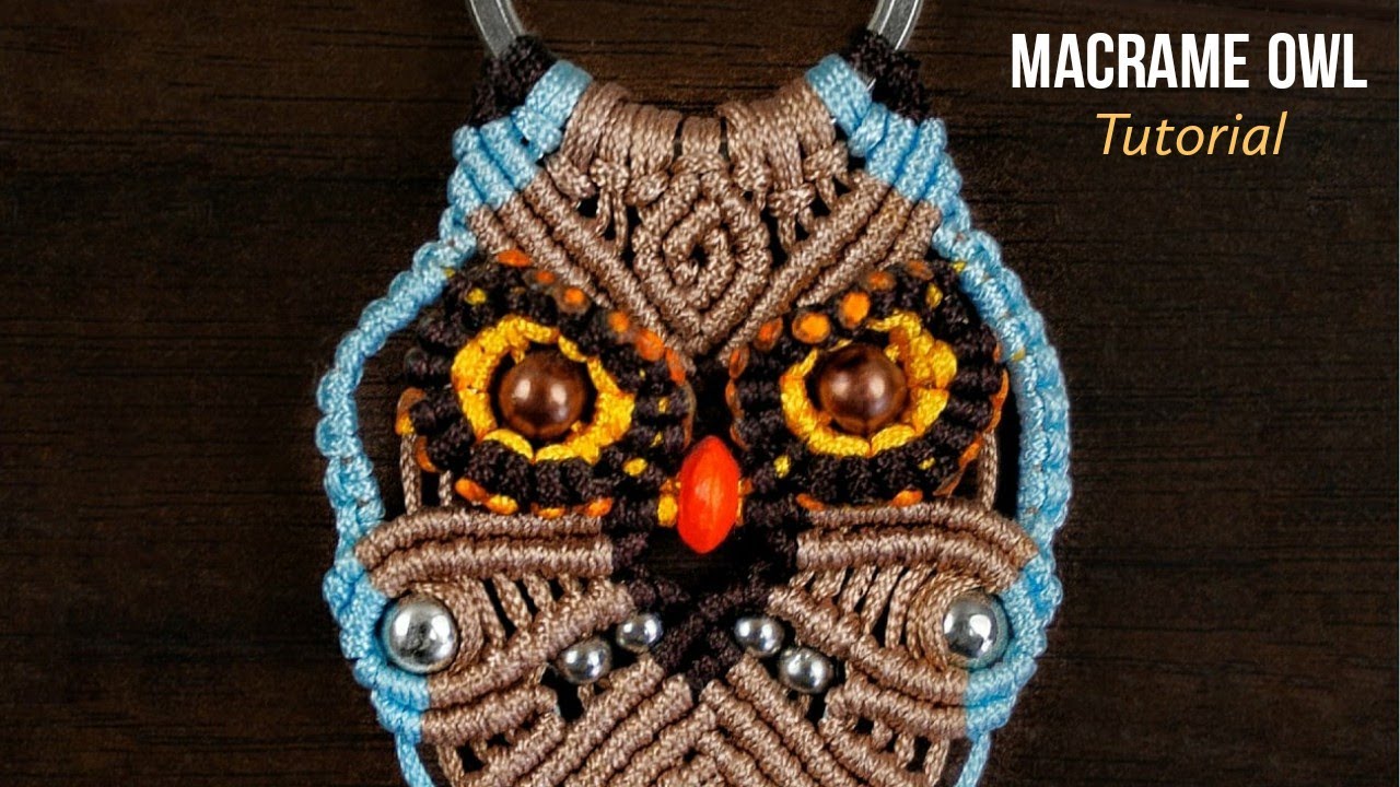 Angry Macrame Owl Keychain Tutorial | Macrame Decor DIY | Macrame Owl Wall Hanging