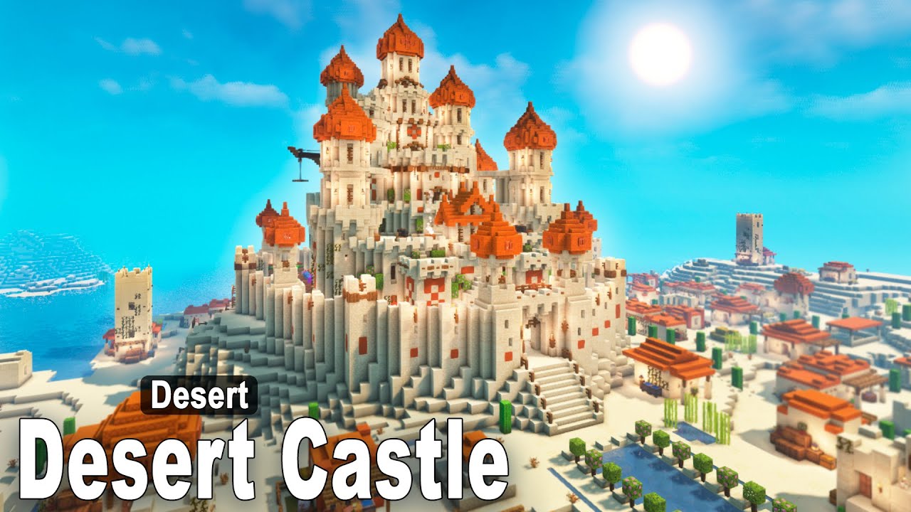 Minecraft: How to build a Desert Castle | Interior [part4]