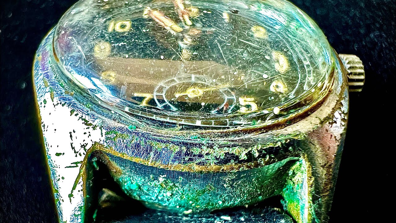 ABANDONED 85 years barn find - rusty vintage watch restoration