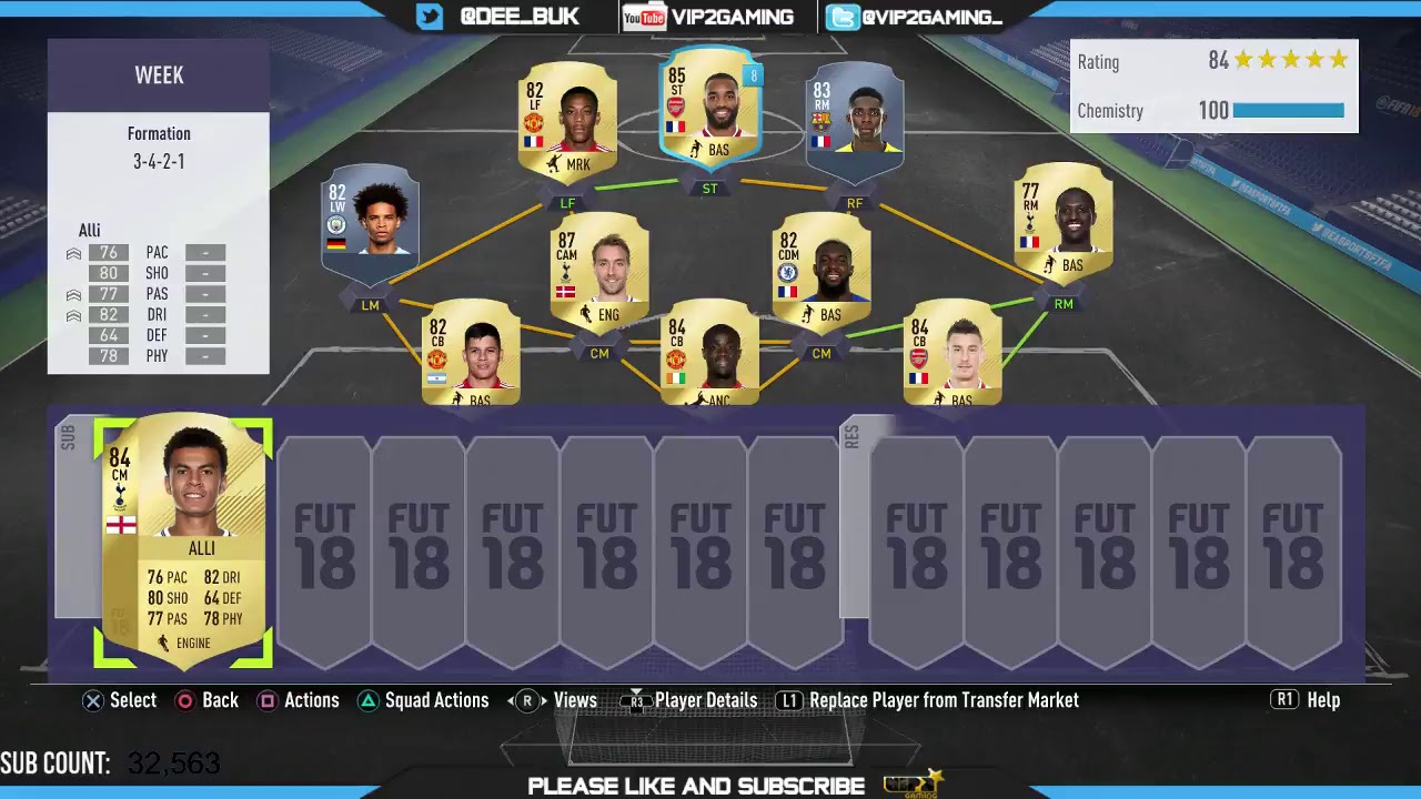 FIFA 18 - Squad Battles & Daily Knockout Tournament  - Live Stream