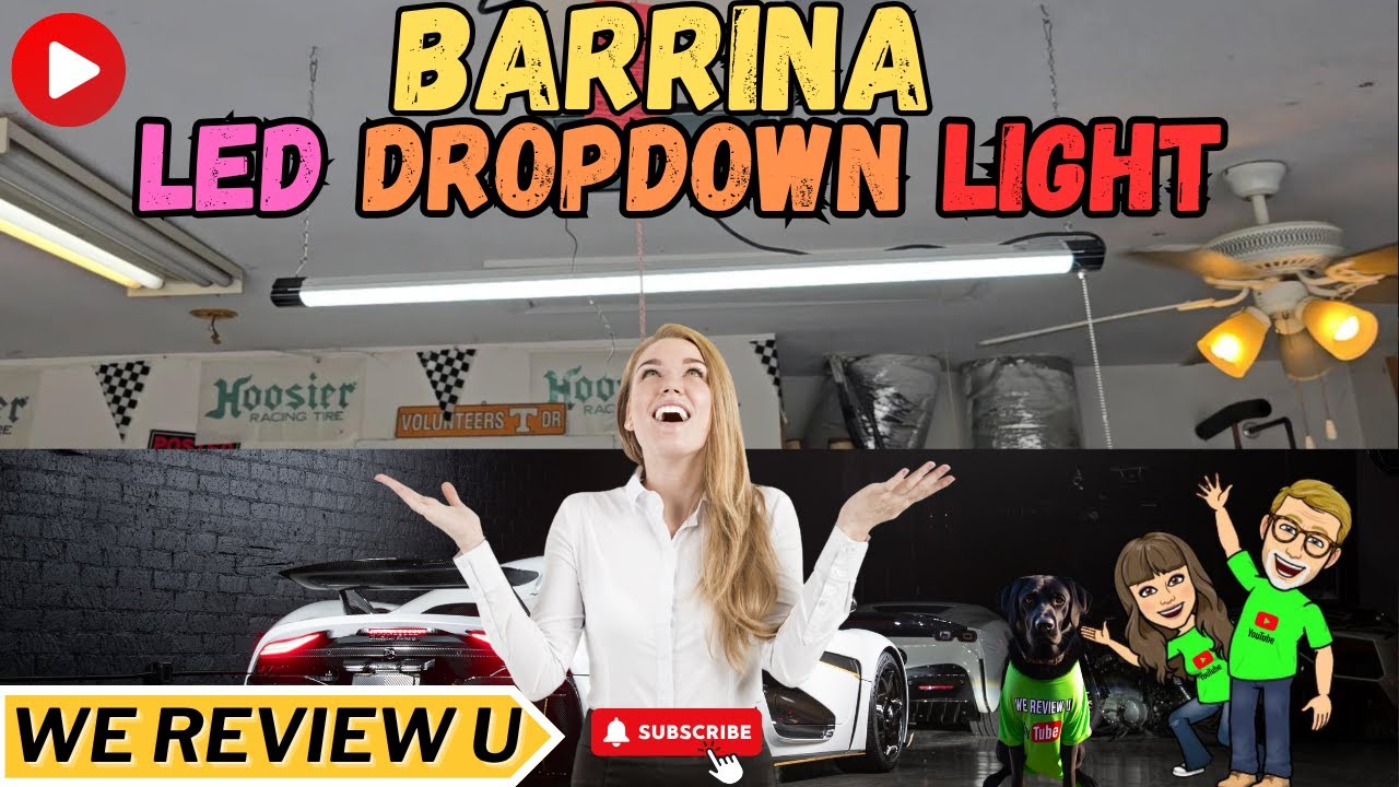 Barrina BS84 4FT Hanging LED Shop Light for garage #lighting #productreview