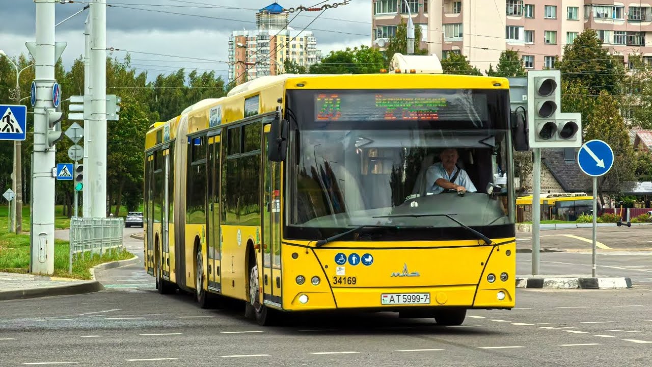 Минск поездка на мазе 216.066 с гос номером АТ 5999-7 по 28 мсршруту