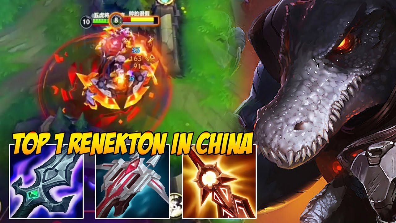 TOP 1 RENEKTON GAMEPLAY IN CHINA SERVER | RENEKTON VS GAREN