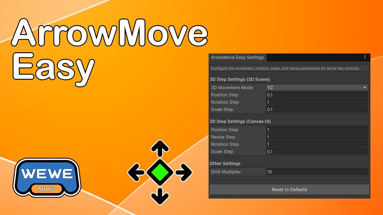 ArrowMove Easy: Stop Dragging. Move Objects Precisely in Unity with Arrow Keys
