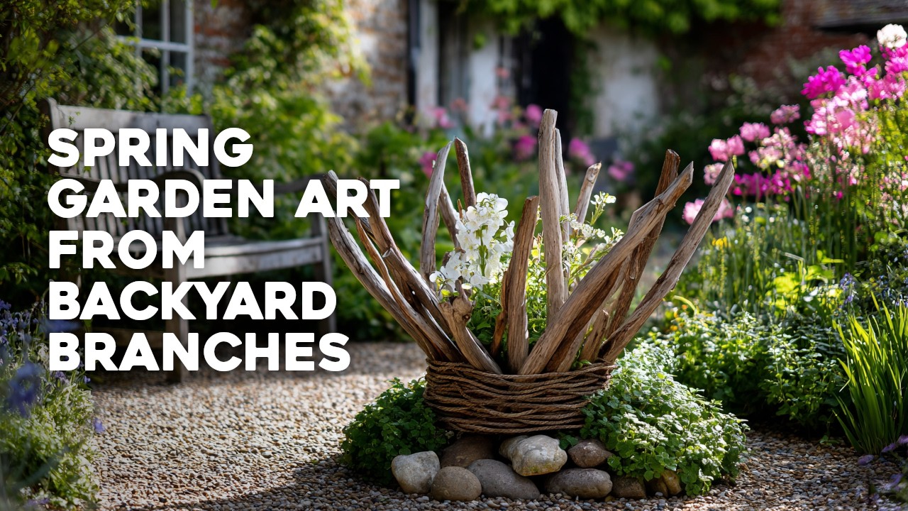 🌿 Весеннее обновление сада: переработка веток для создания новых идей для оформления сада