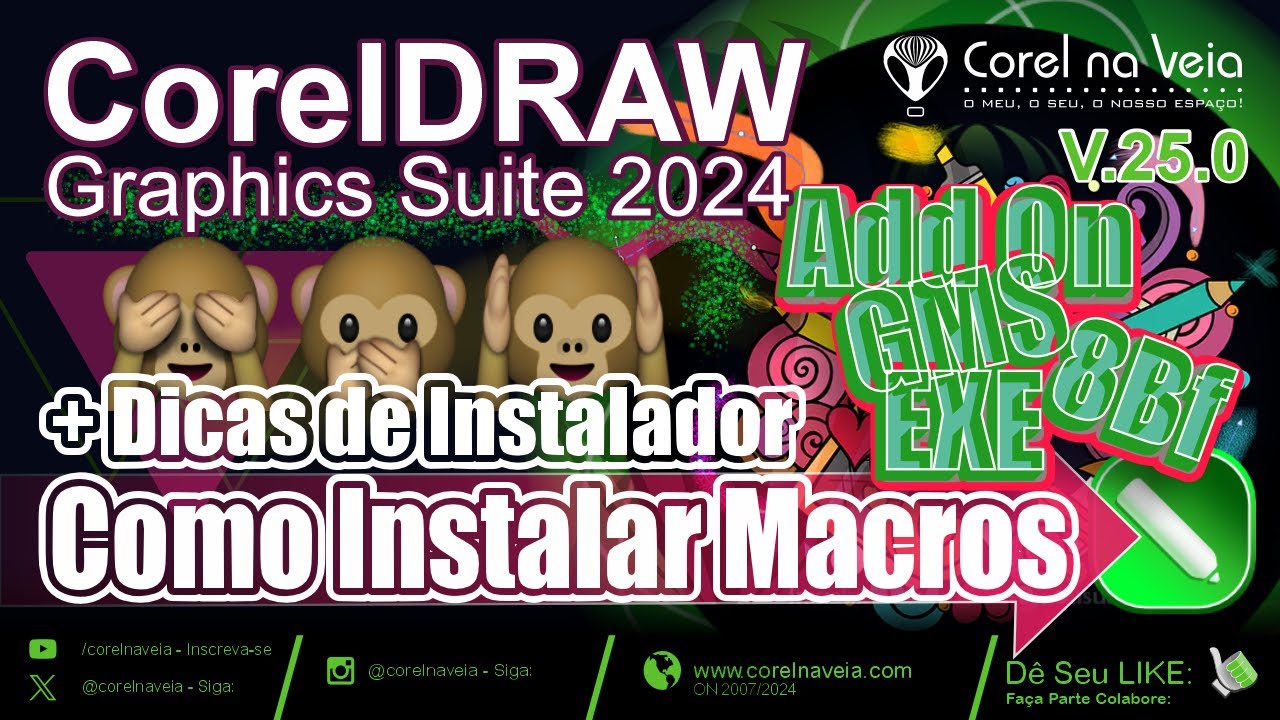 Como Instalar Macros AddOns e Plugins no CorelDRAW 2024