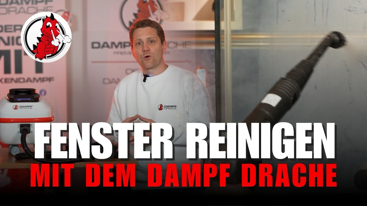 DAMPF DRACHE f&uuml;r streifenfreie Fenster: Die umweltfreundliche Reinigungsmethode mit Dampf!