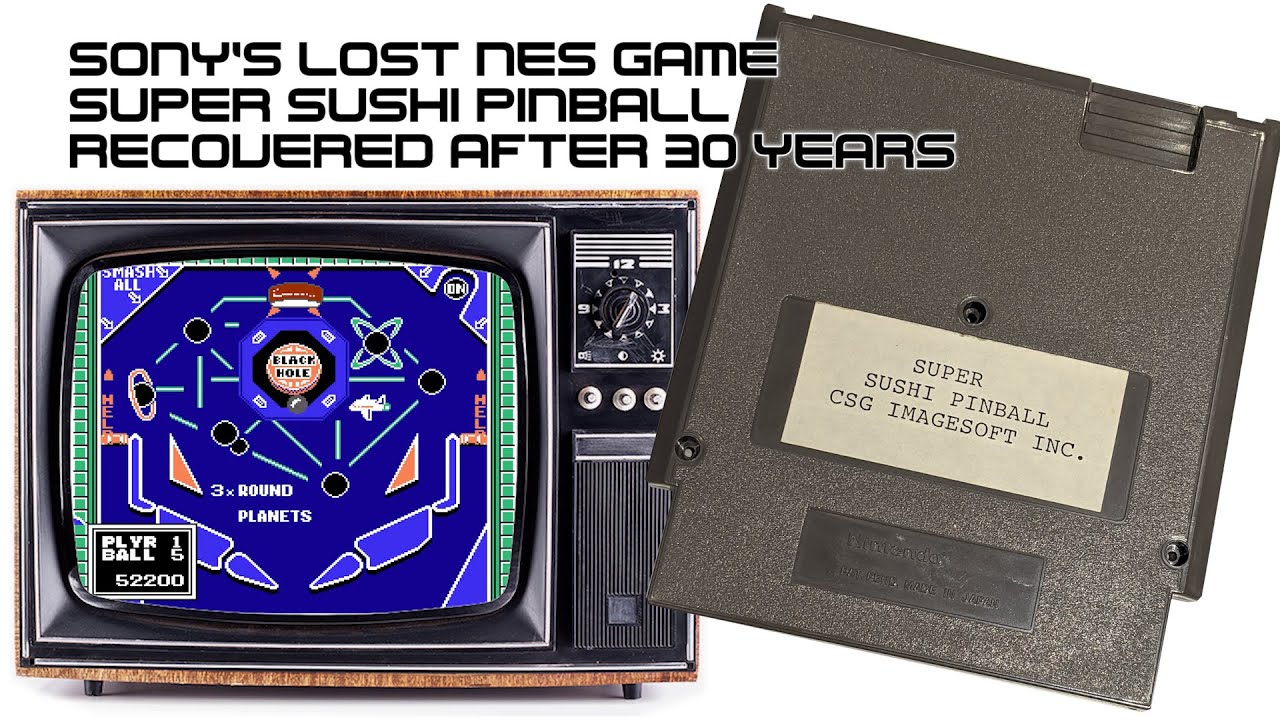Super Sushi Pinball - Lost Sony NES Game Revealed