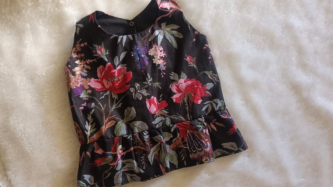 ✂️ Crop Top with Lining | Easy Cutting and Stitching Tutorial for Beginners