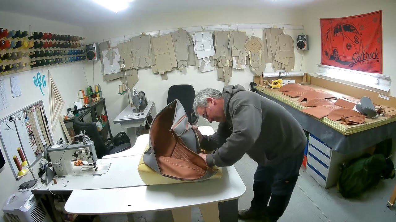 VW transporter Leather Retrim - Upholstery Timelapse