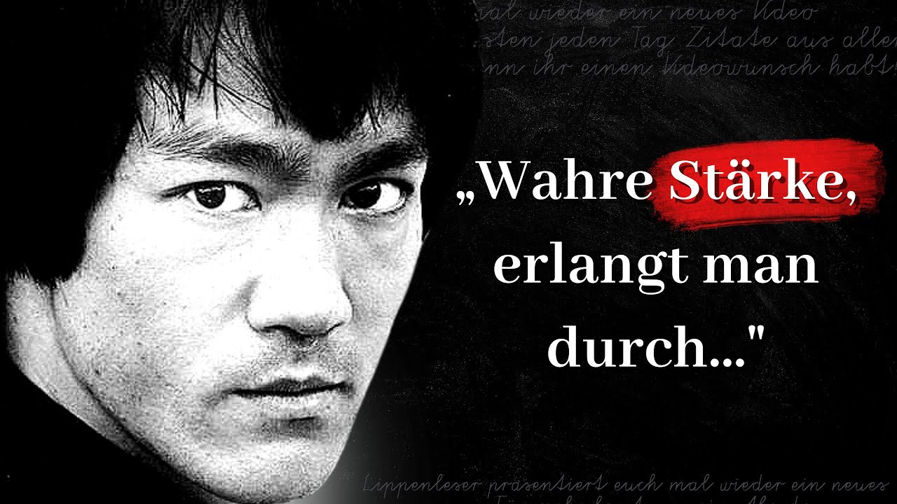 BRUCE LEE Zitate die dir in ERINNERUNG bleiben werden!