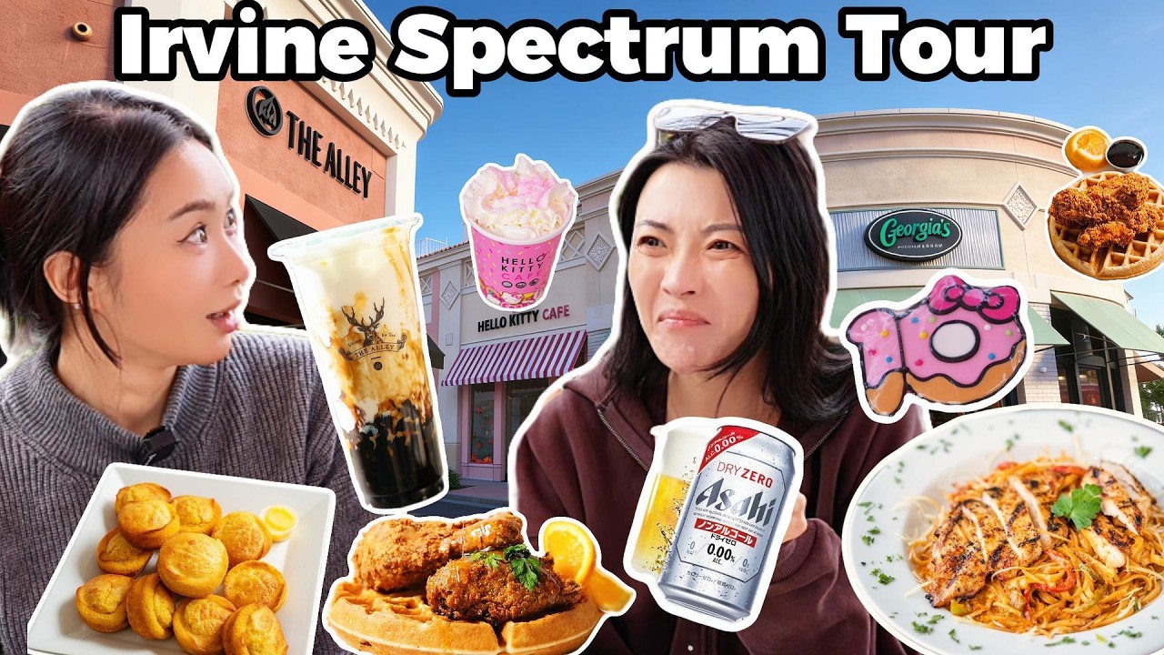 Is the Hello Kitty Cafe Worth The Hype? + BEST Fried Chicken in OC! 🎀🍗