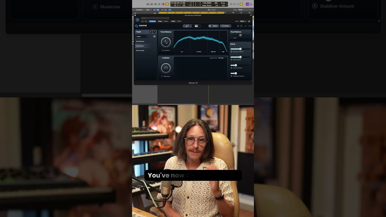 Mastering with a reference track using Audiolens | iZotope