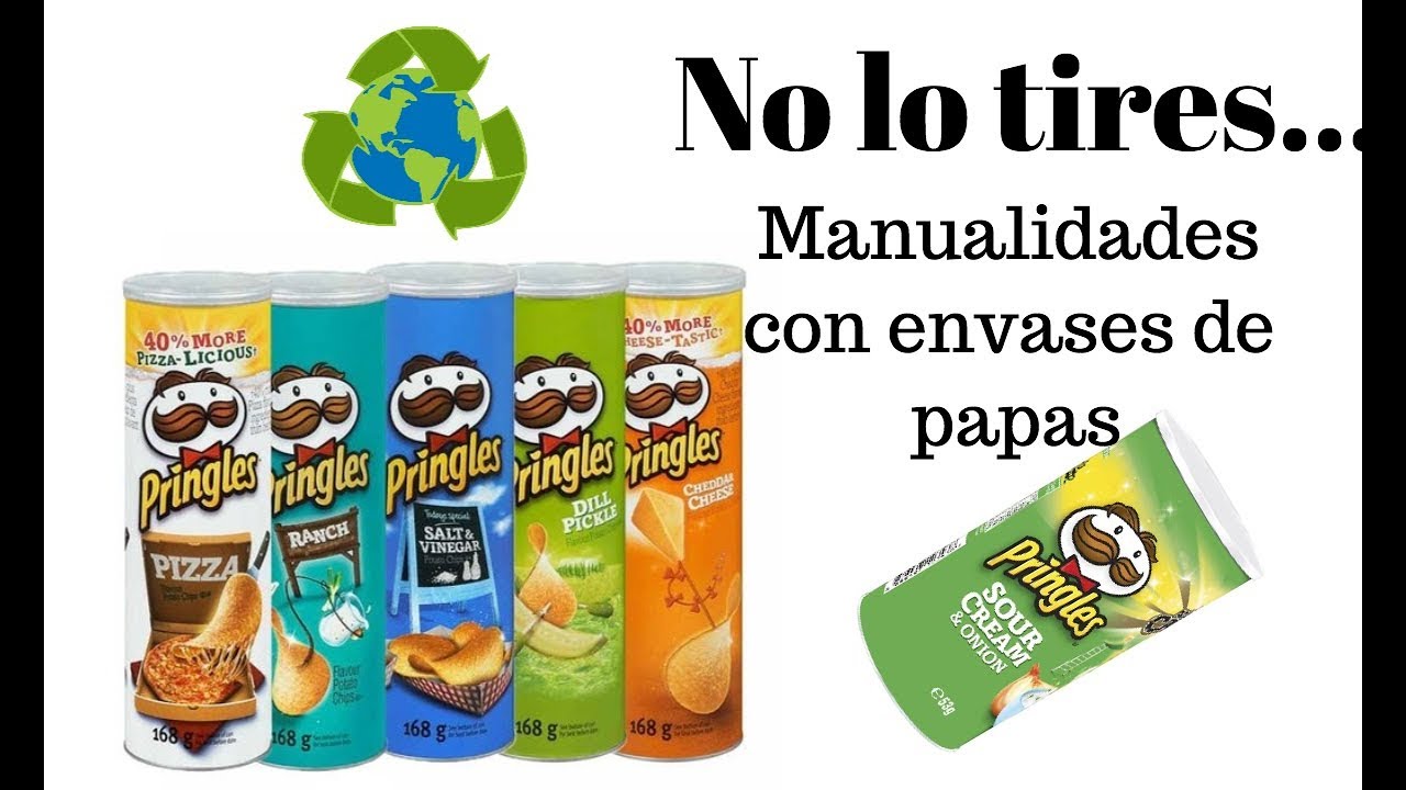 Manualidades con envases vacíos de Pringles/Best out of waste DIY