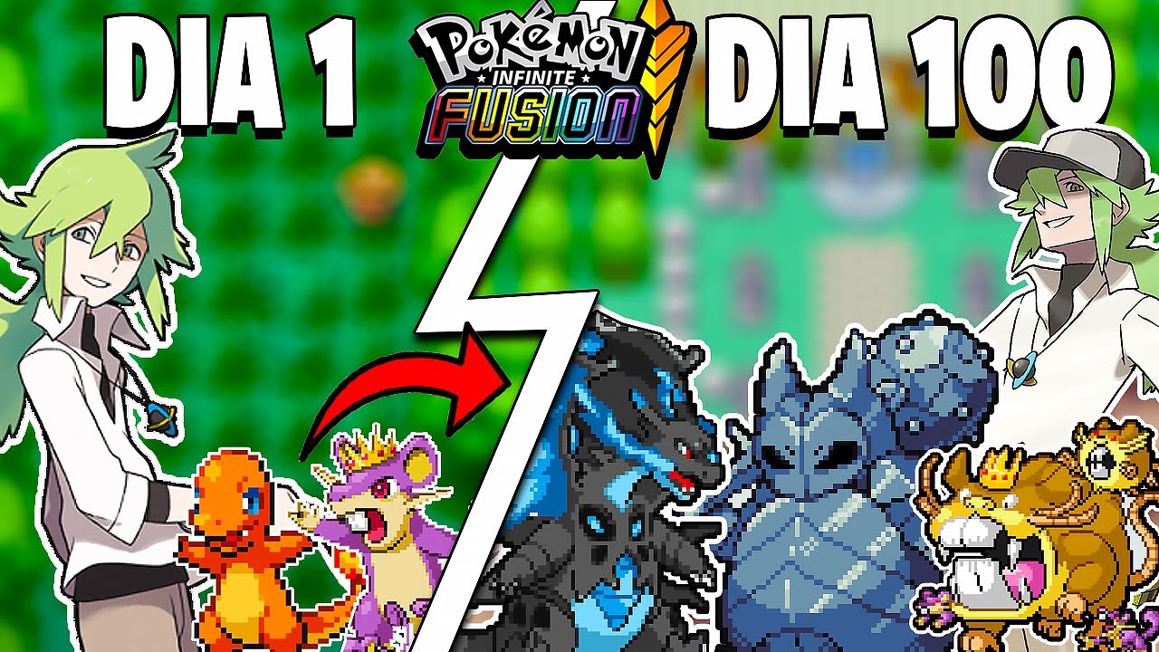 EU PASSEI 100 DIAS NO POKEMON INFINITE FUSION (fazendo fusões)