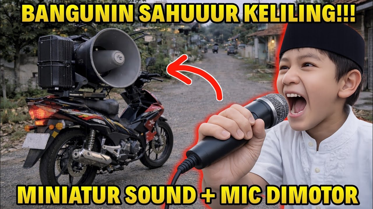 BANGUNIN SAHUR PAKAI INI AJA ! CARA BUAT MIC SOUND MINIATUR CUMA MODAL RP.15000 