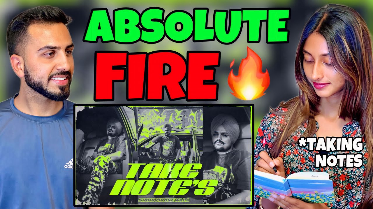 TAKE NOTES (Official Audio) Sidhu Moose Wala | Reaction | Couple Reaction | Sidhu Fam Reacts
