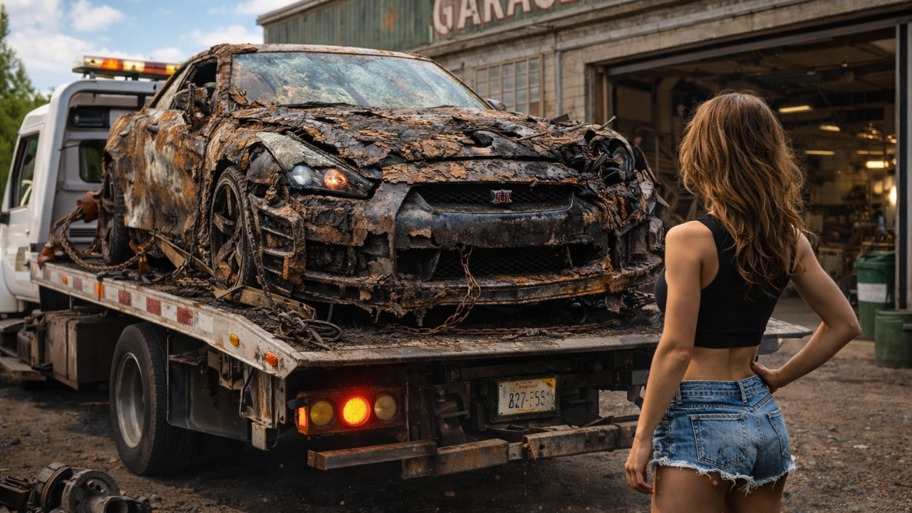 “Fire-Damaged Nissan GT-R Full Restoration (ASMR)” | Back to Life
