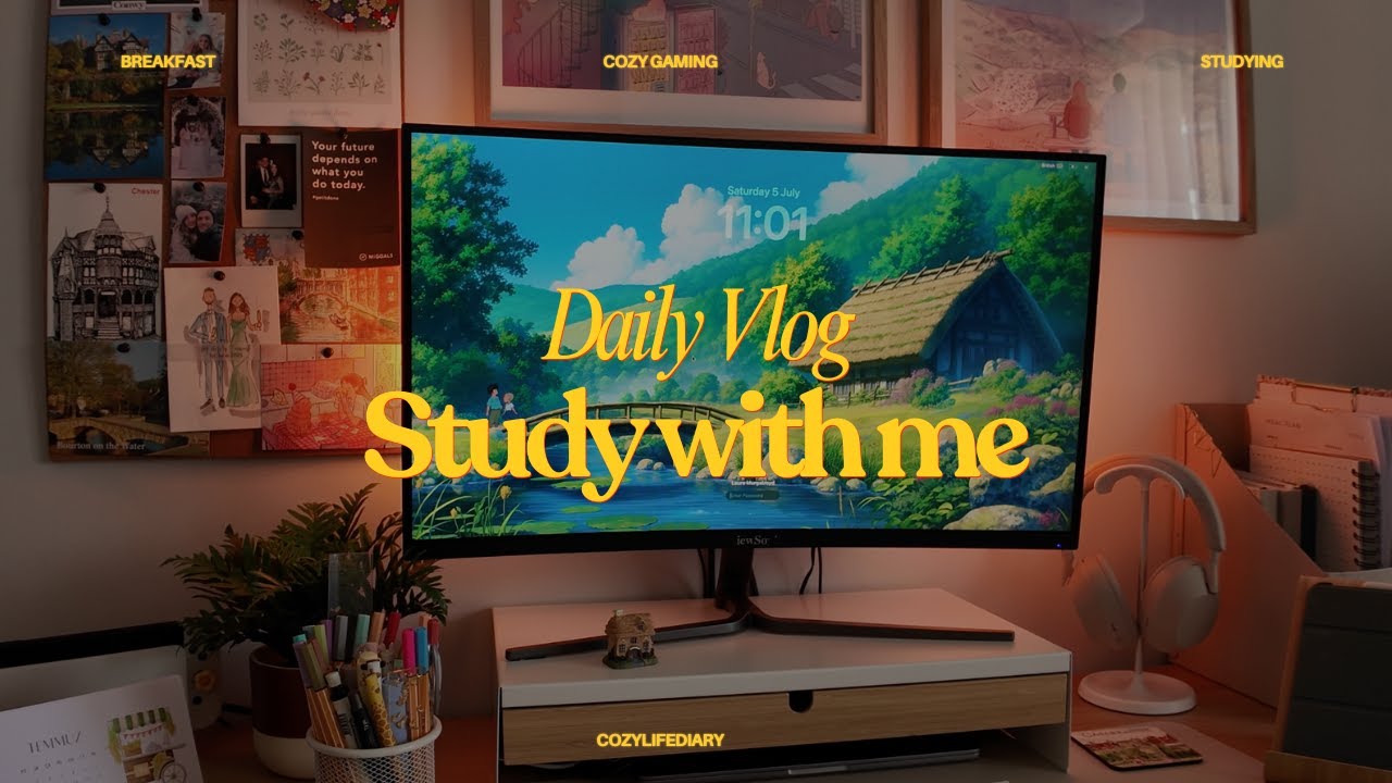 Study Turkish with me 🇹🇷  | My cozy study routine 💖☕📚