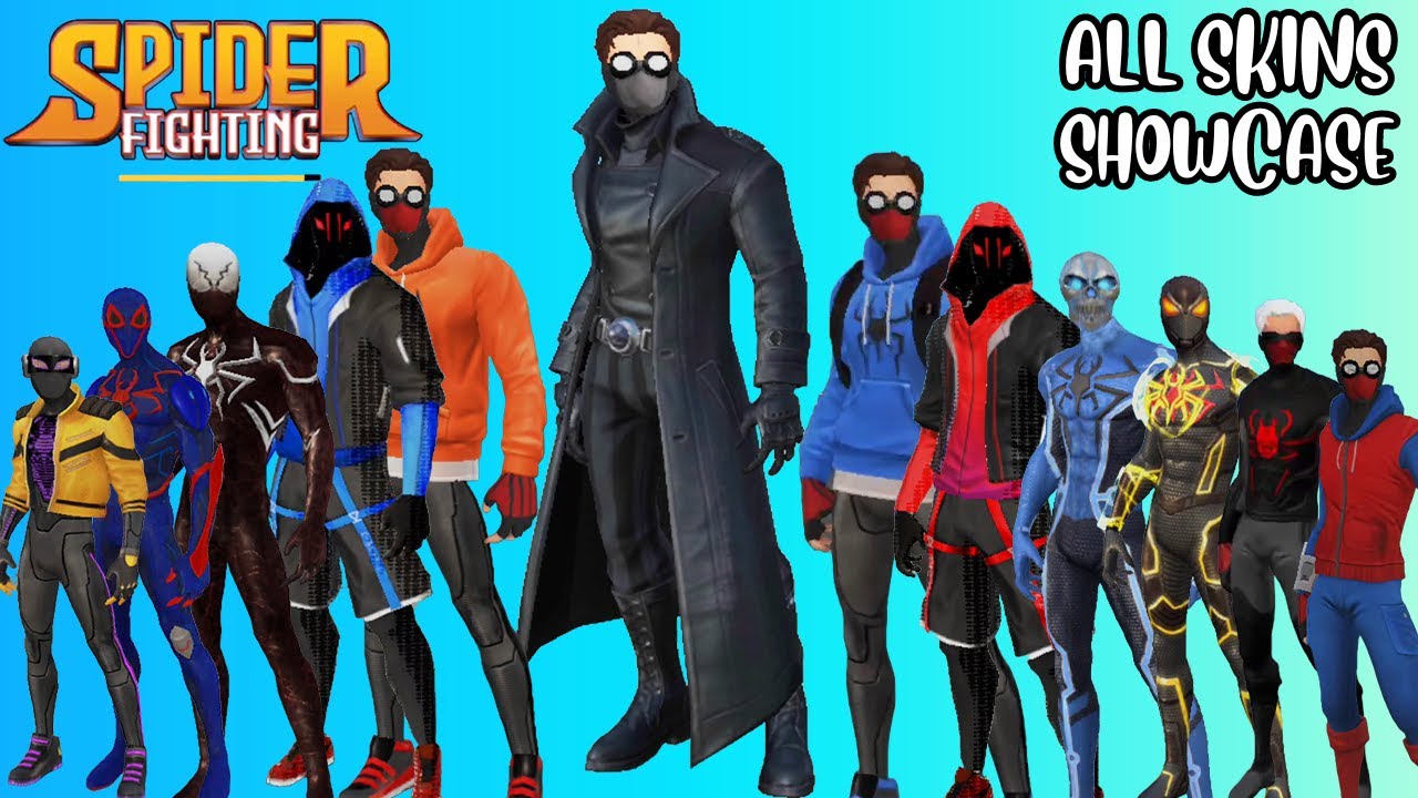 All Skins Showcase | Spider Fighting Hero Game