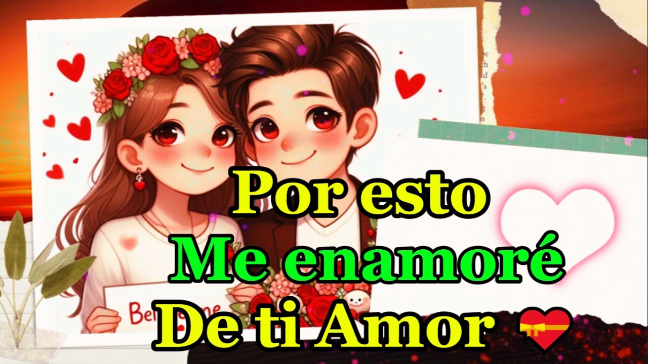AMOR Te diré porque yo me ENAMORÉ de ti ❤️ 😘abre este amor que es tuyo te Amo