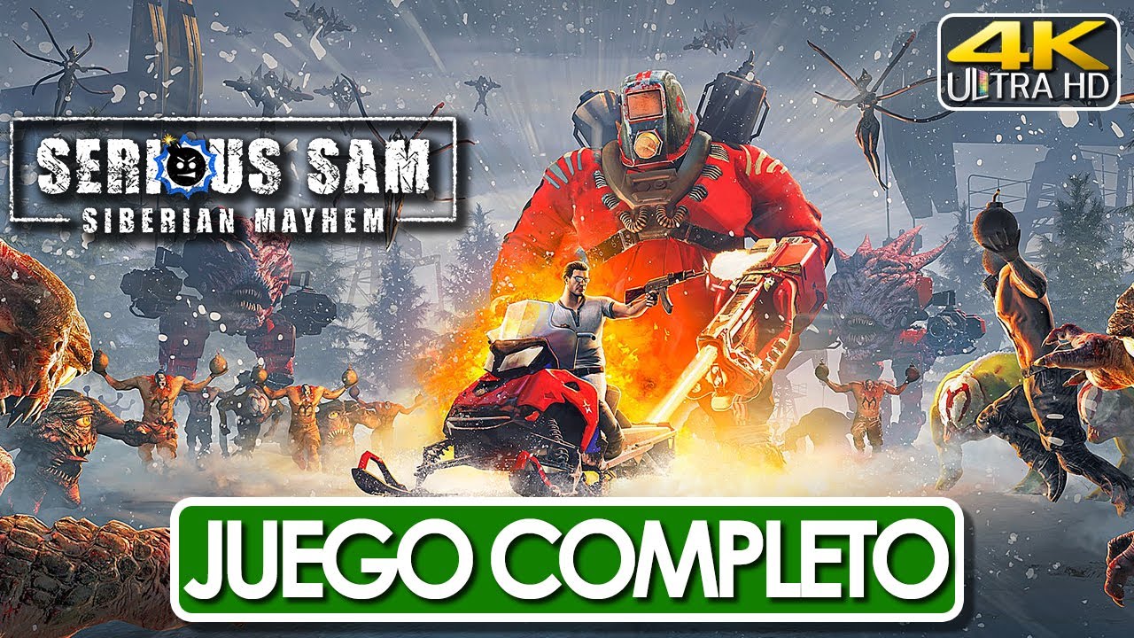 Serious Sam Siberian Mayhem Juego Completo Español Campaña Completa (4K 60FPS) 🕹️ SIN COMENTARIOS