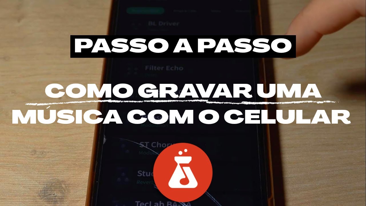 Como gravar a sua MÚSICA usando apenas um APLICATIVO no CELULAR