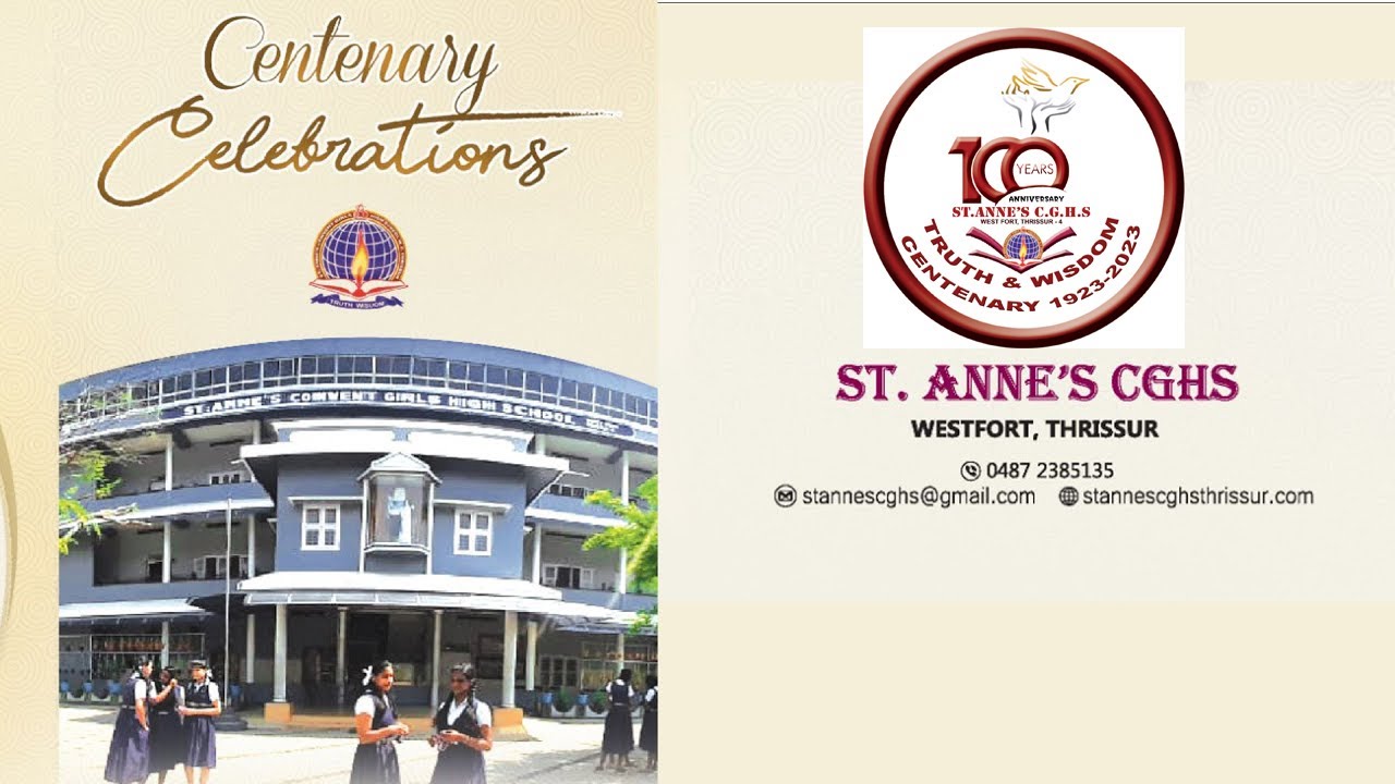 Centenary Celebrations | ST. ANNE'S CGHS WESTFORT, THRISSUR