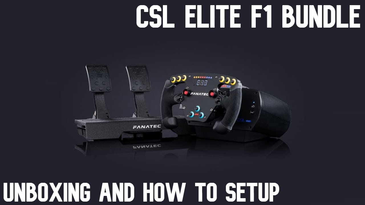 Fanatec CSL Elite F1 Set l Unboxing And How To Setup