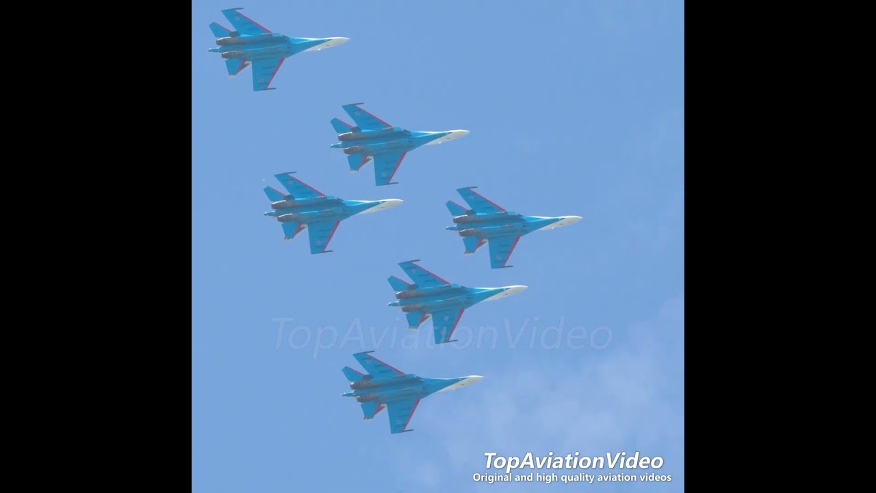 Russian Knights Aerobatic Team at LIMA 2023.5.23 #planespotting #airforce #knights #fighterjet #lima