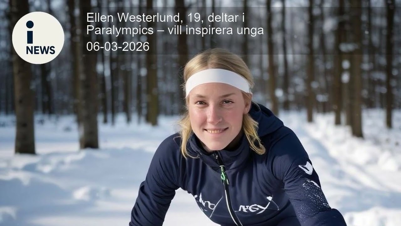 Ellen Westerlund, 19, deltar i Paralympics – vill inspirera unga