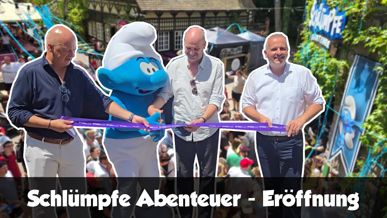 Die Schlümpfe Abenteuer | Eröffnung 2025 | Plopsaland Deutschland / Holiday Park