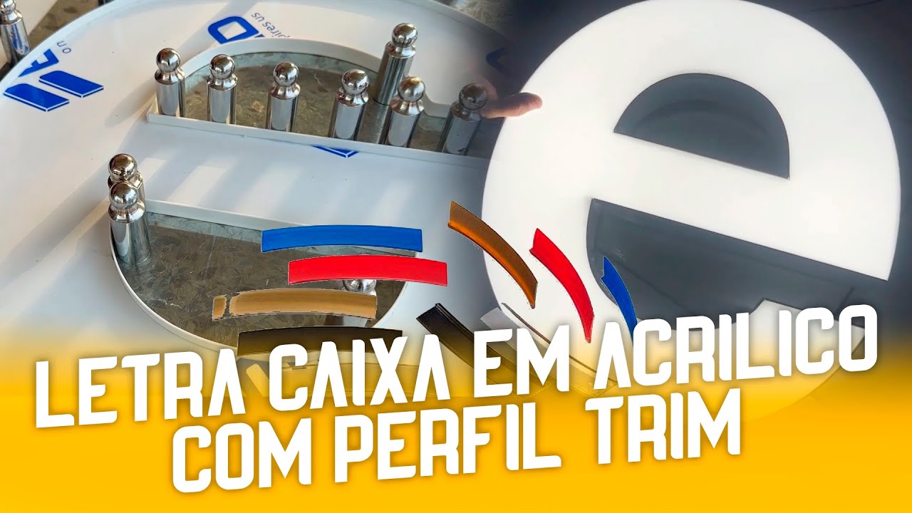 COMO FAZER LETRA CAIXA COM PERFIL TRIM