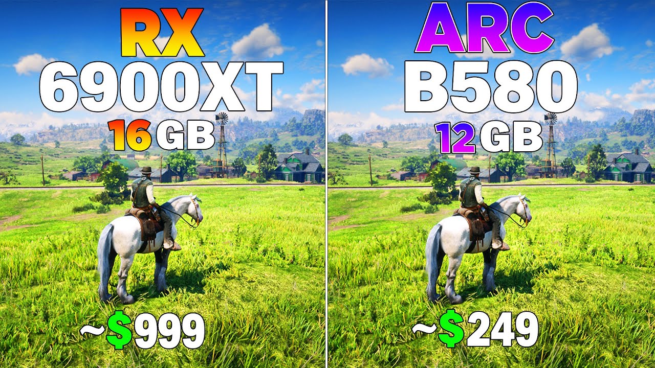 RX 6900 XT vs ARC B580 - Test in 8 Games