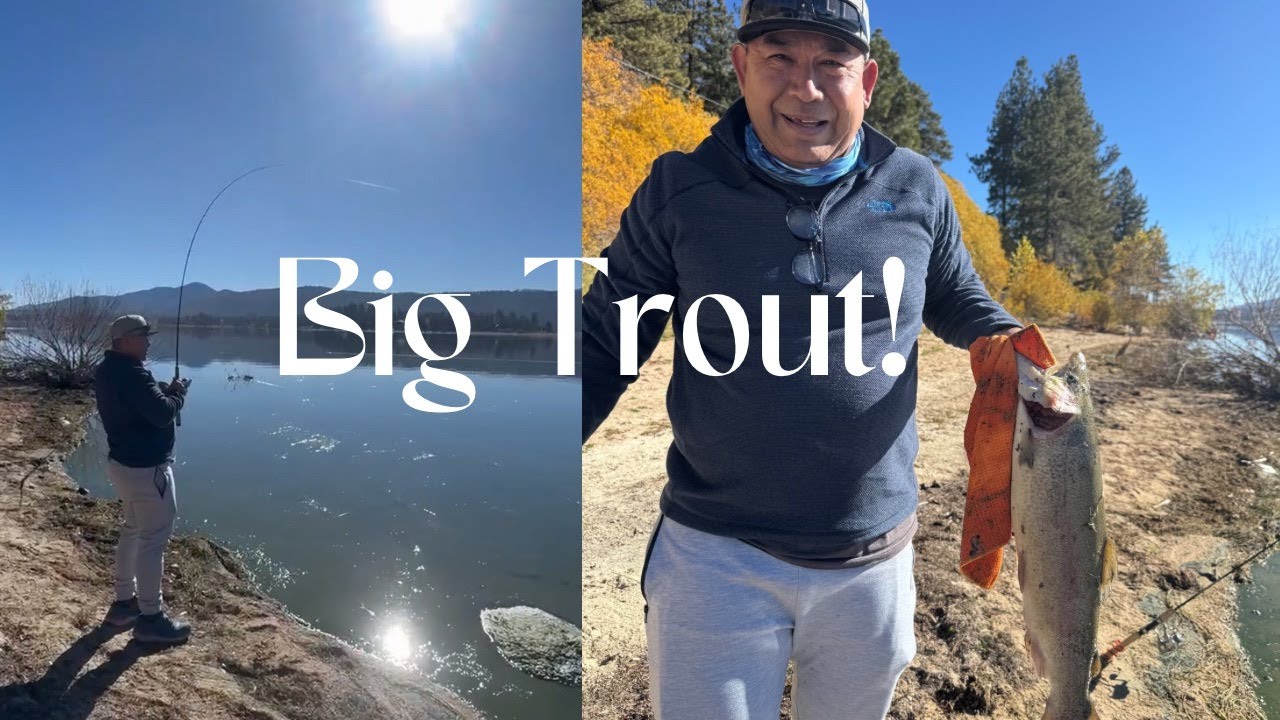 Epic Fall Trout Fishing at Big Bear Lake