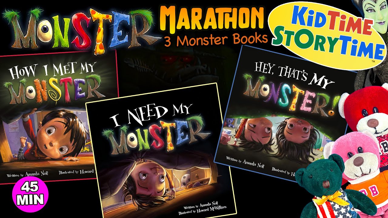 MONSTER Stories | 45 minute monster read aloud | Hey That's My Monster, How I Met My Monster +1 more