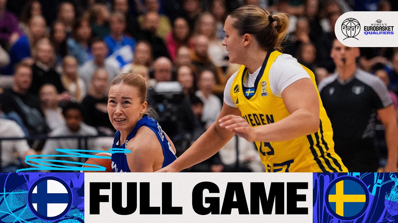 Finland v Sweden | Full Basketball Game | FIBA Women's EuroBasket 2027 Qualifiers