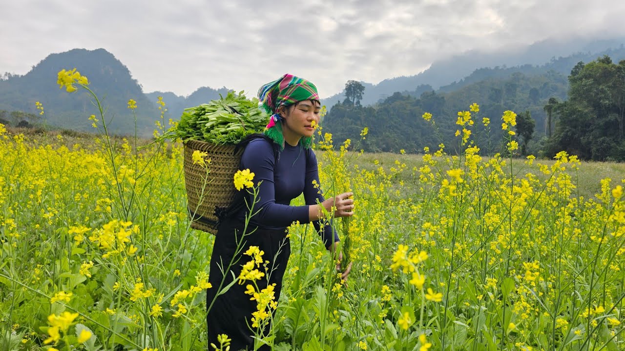 Methods for preserving vegetables and selling them to local people.