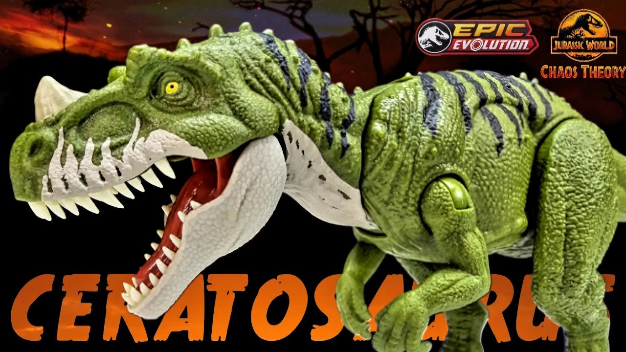 Mattel Jurassic World Chaos Theory Wild Roar Ceratosaurus Review!!! Epic Evolution!!!