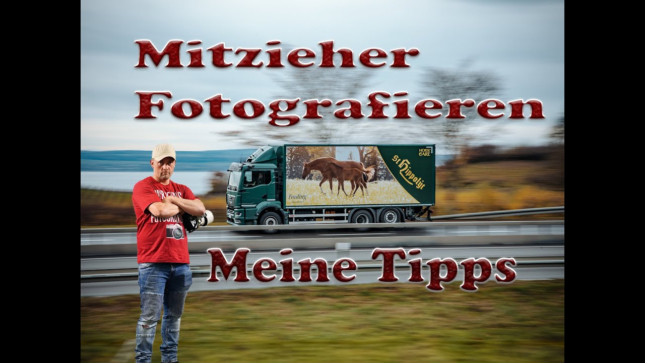Fotografie lernen. Mitzieher Fotografieren an der B31 bei Meersburg!