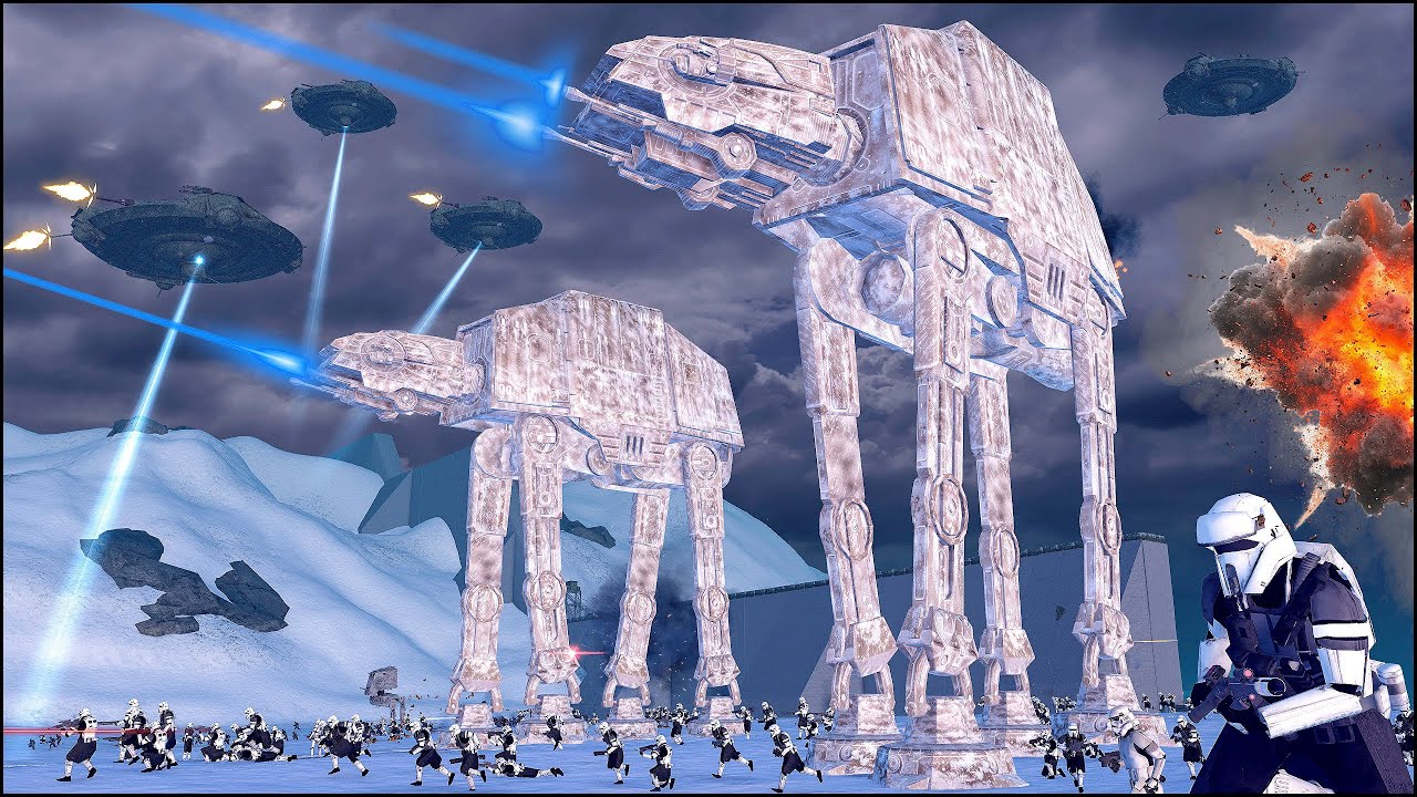 GALACTIC EMPIRE vs US & SOVIET ALLIANCE - ARCTIC BASE DEFENSE