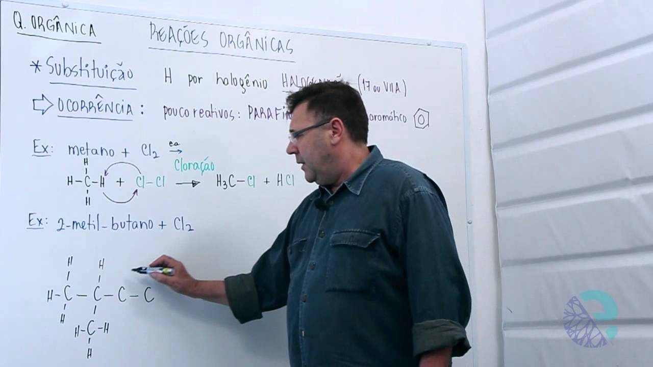 Reações de substituição em alcanos: preferencia e halogenação