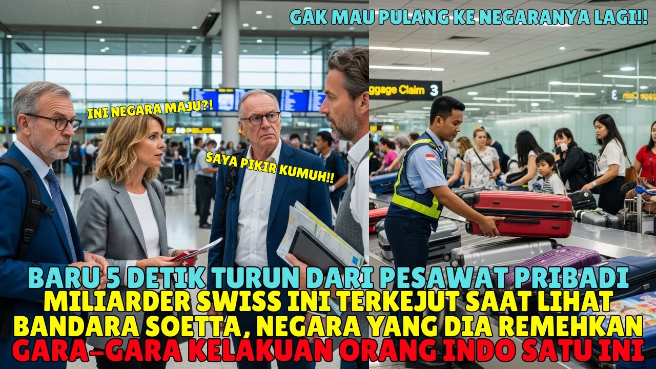 MILIARDER SWISS TERKEJUT SAAT TIBA DI BANDARA SOEKARNO HATTA 