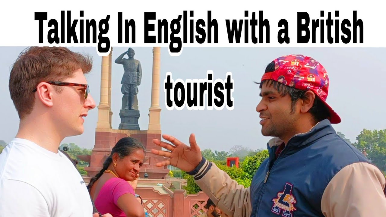 Talking In English with a British tourist at India gate #learnenglish #english126withankit #trending